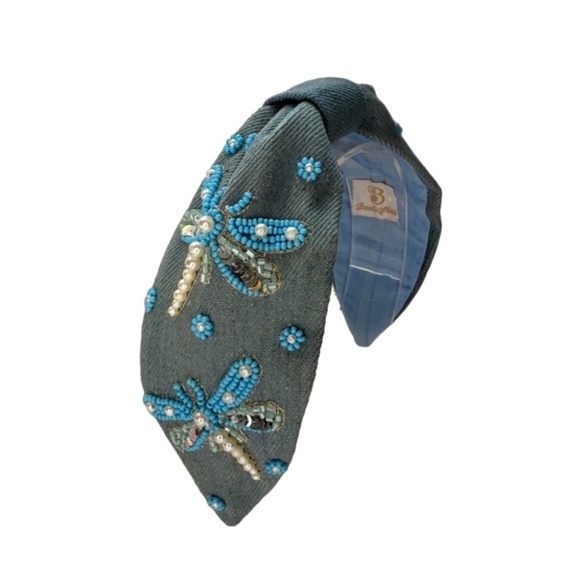 210. NEW The Dragonfly Wonderbug Beaded Headband - Picture 2 of 3